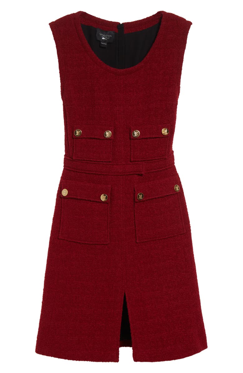 Giambattista Valli Sleeveless Bouclé Dress, Alternate, color,