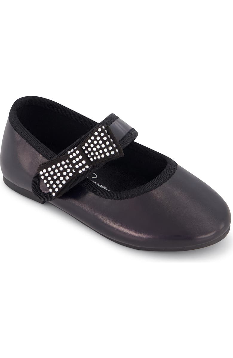 Jessica Simpson Kids' Amy Crystal Mary Jane Flat, Main, color, Black