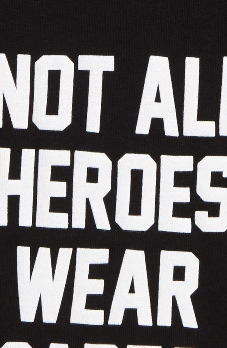 Kid Dangerous Not All Heroes Graphic T-Shirt, Alternate, color, 