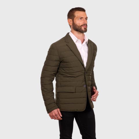 Tech Stretch Quilted Blazer Jacket
