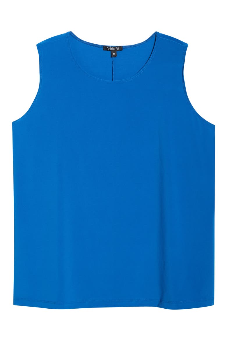 Scoop Neck Tank, Alternate, color, AZURE