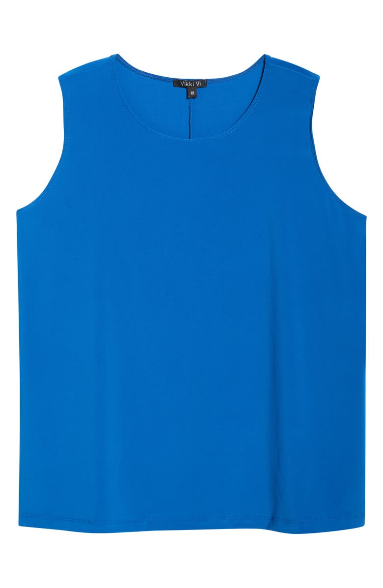 Vikki Vi Scoop Neck Tank, Alternate, color, Azure