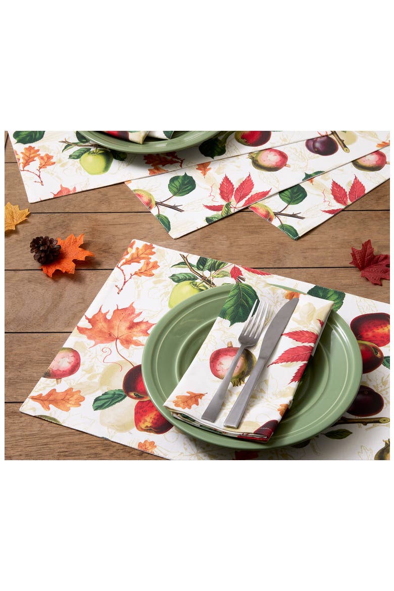Orchard Botanical Set of 4 Placemats, Alternate, color, ORCHARD BOTANICALS