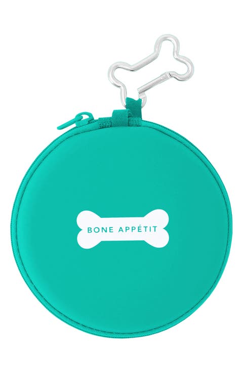 Zipper Double Travel Bowl