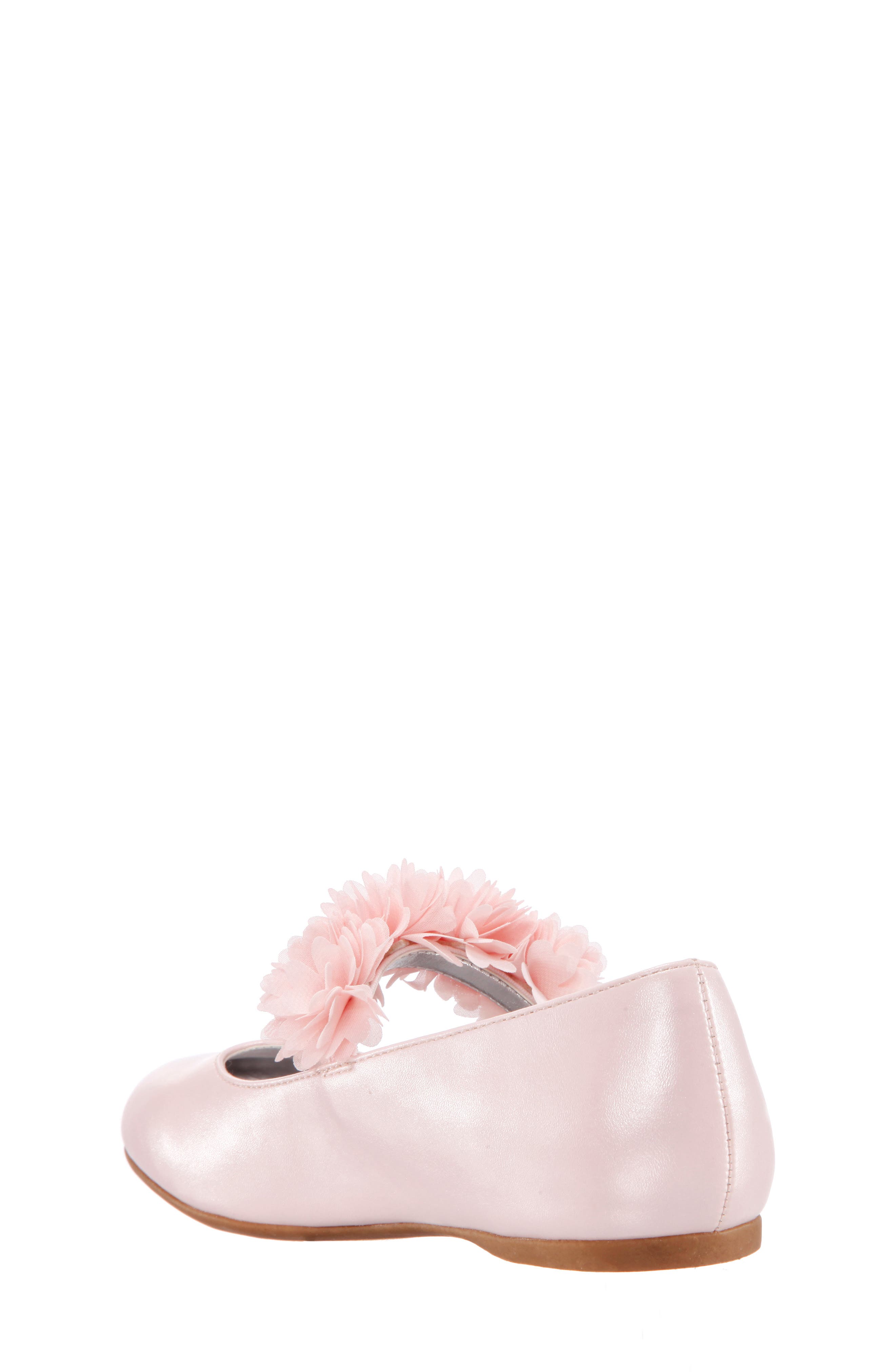 Medina Flower Ballet Flat, Alternate, color, PINK PEARLIZED