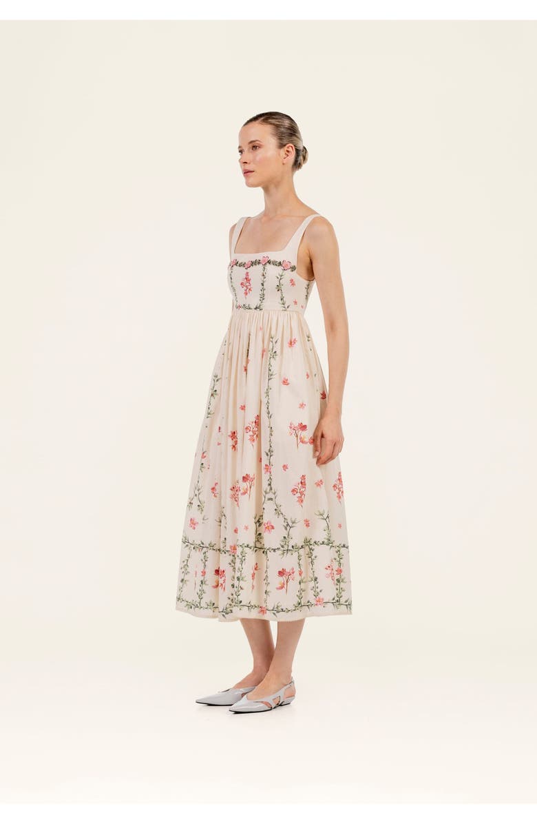 Agua by Agua Bendita Barbara Cauca Midi Dress, Alternate, color, Multicolor