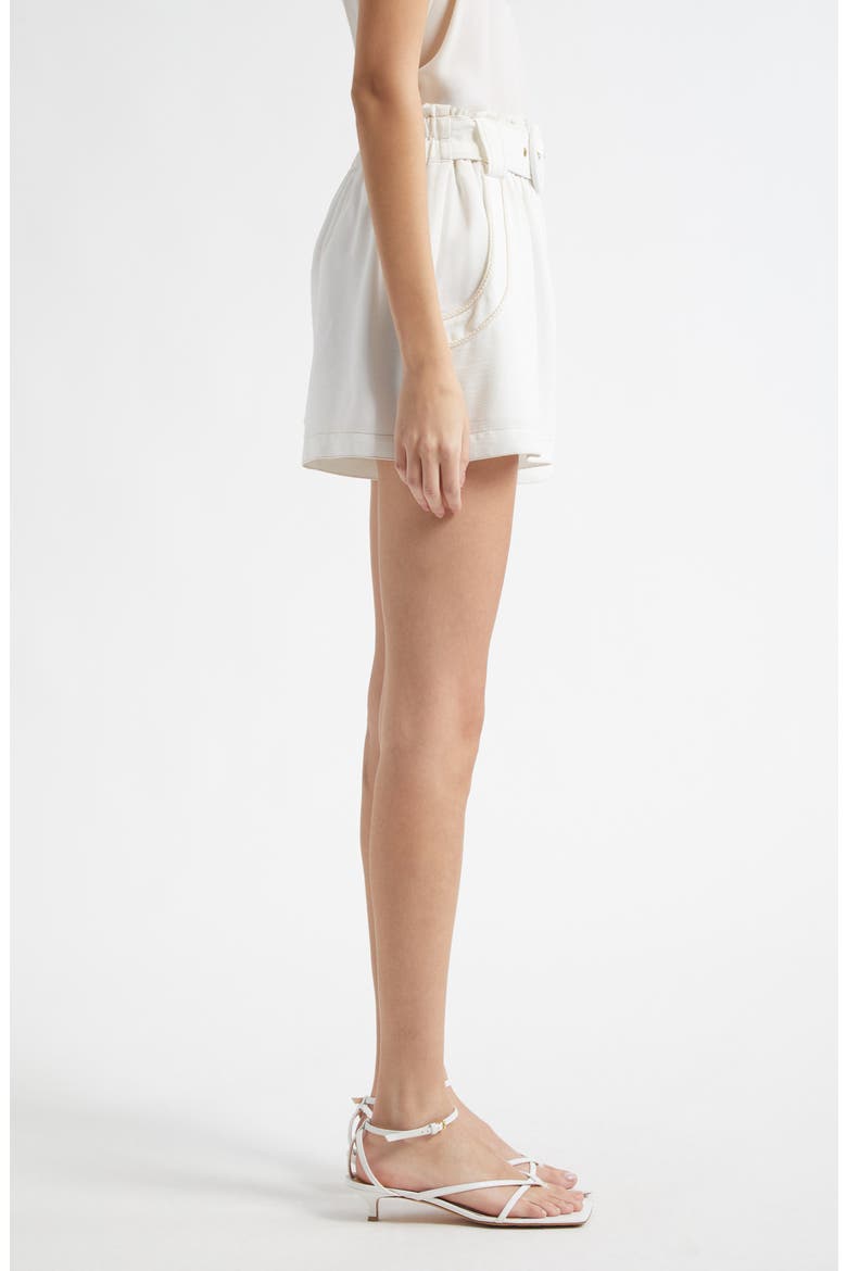 Petra Belted Shorts, Alternate, color, IVORY