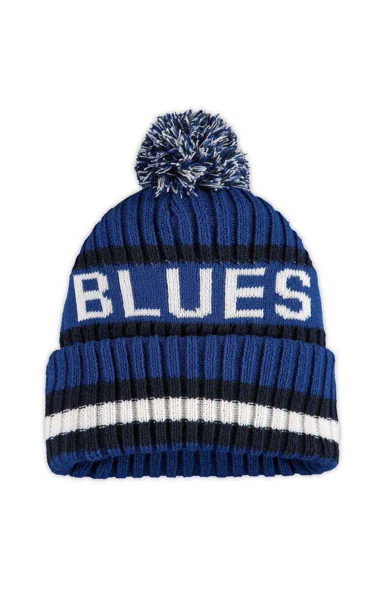 '47 Men's '47 Blue St. Louis Blues Bering Cuffed Knit Hat with Pom, Alternate, color, 