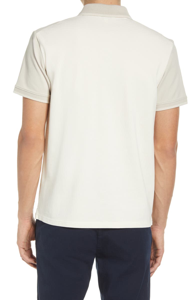 Club Monaco Colorblock Stretch Cotton Polo Shirt, Alternate, color, 
