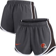 Nike Women's Nike Charcoal Cleveland Browns Logo Performance Tempo Shorts