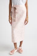 Simone Rocha Quilted Floral Offset Pencil Skirt