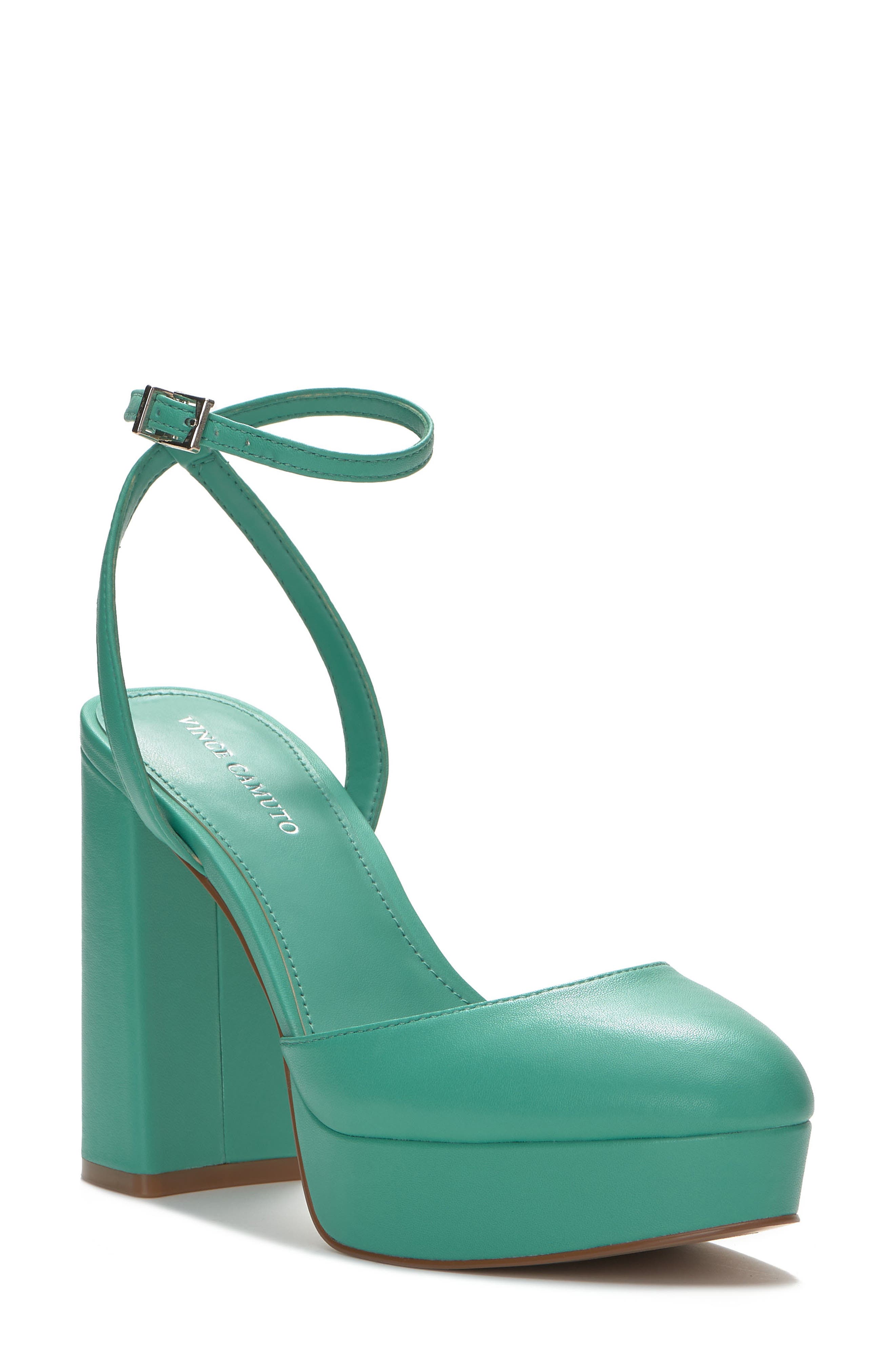 Patrissya Ankle Strap Platform Pump, Main, color, OCEAN