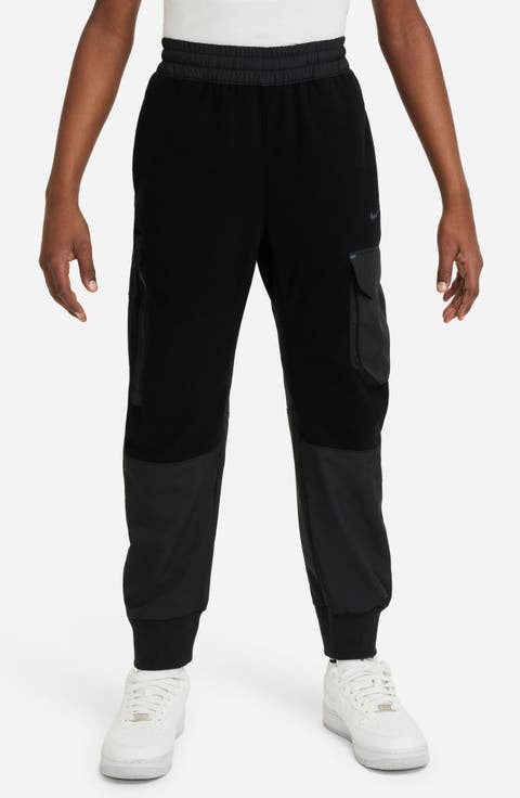 Kids' Mixed Media Cargo Joggers (Little Kid & Big Kid)