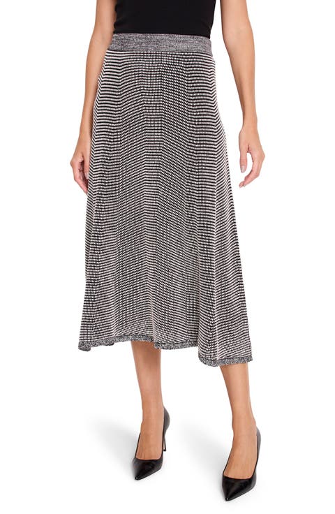 Pixel Knit Midi Skirt