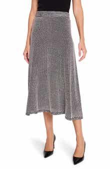 Pixel Knit Midi Skirt