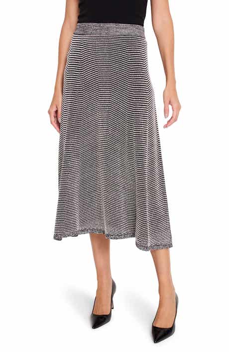 Pixel Knit Midi Skirt