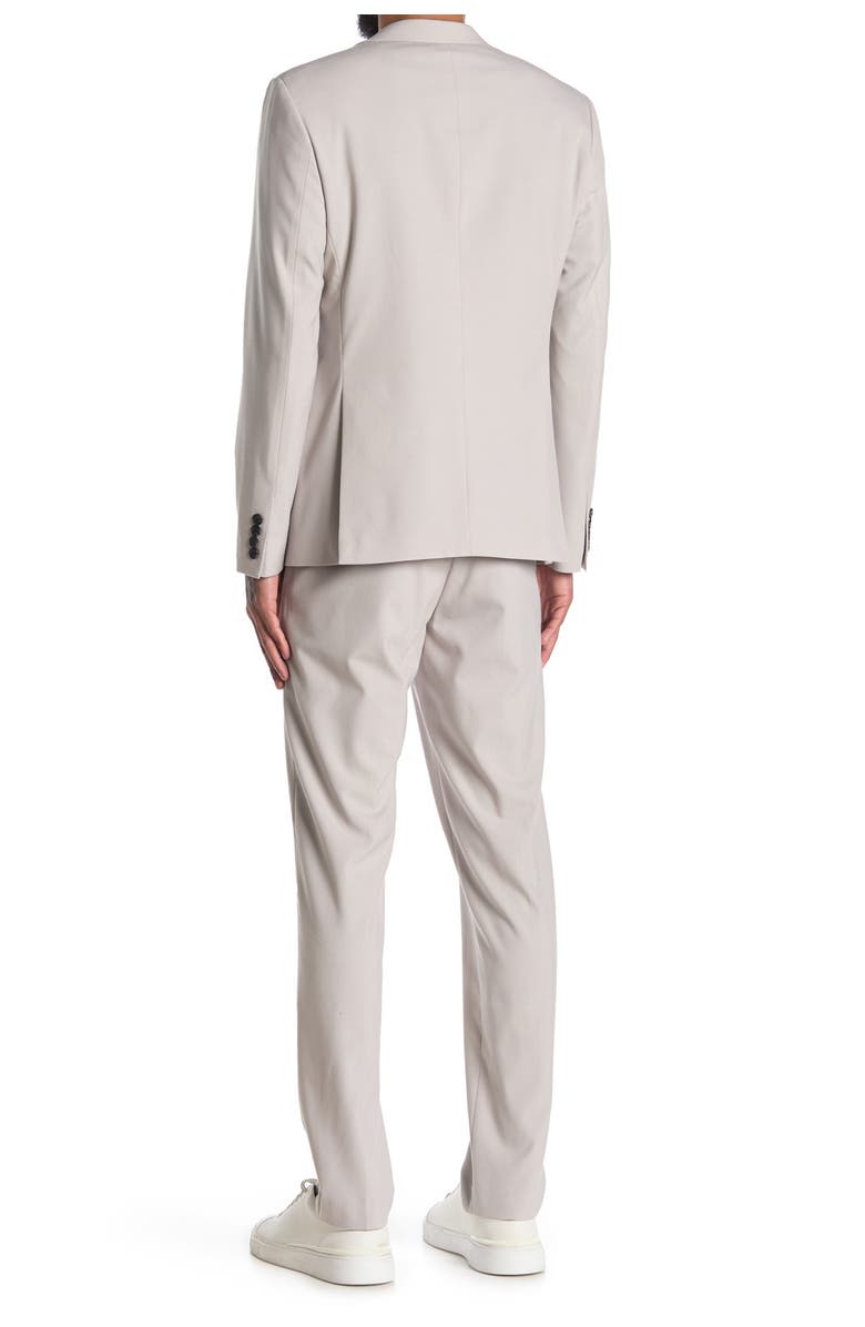 NORDSTROM RACK Solid Two Button Peak Lapel Extra Trim Fit Suit, Alternate, color, 
