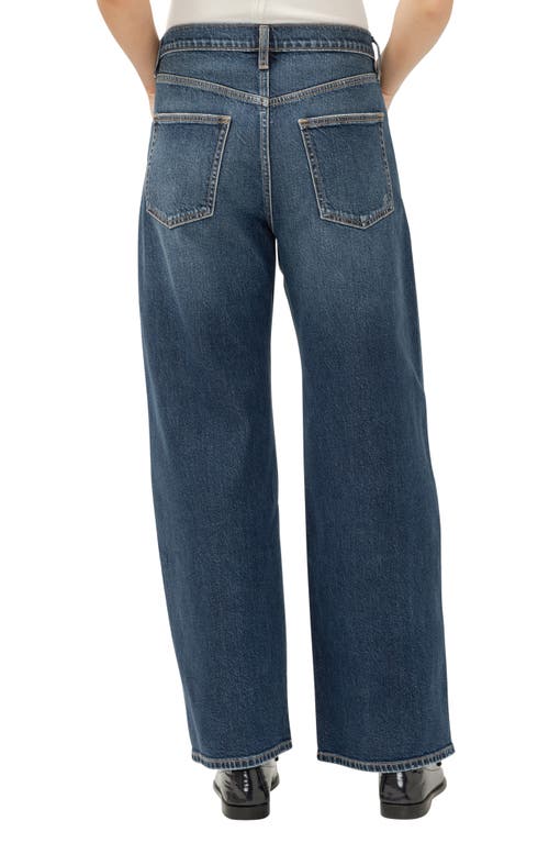 Silver Jeans Co. Be Easy Drawstring High Waist Wide Leg Jeans In Blue