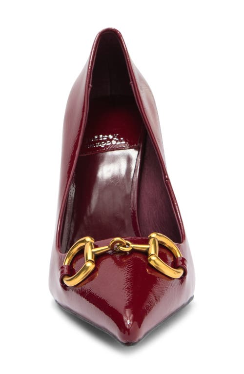 Jeffrey Campbell Estella-cb Pointed-toe Pumps In Cherry Red Crinkle Patent