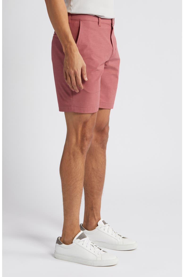 Open to Close Tech Chino Shorts, Alternate, color, HEATHER ROAN ROUGE