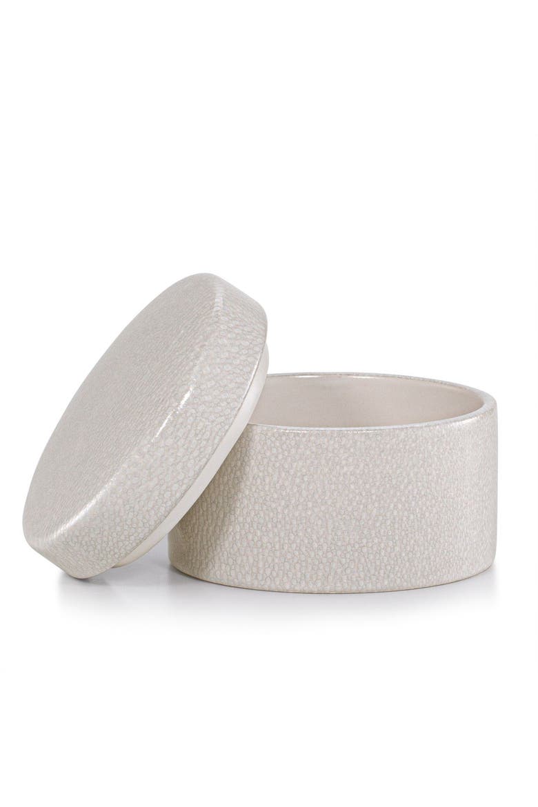 Galuchat Canister, Alternate, color, BEIGE