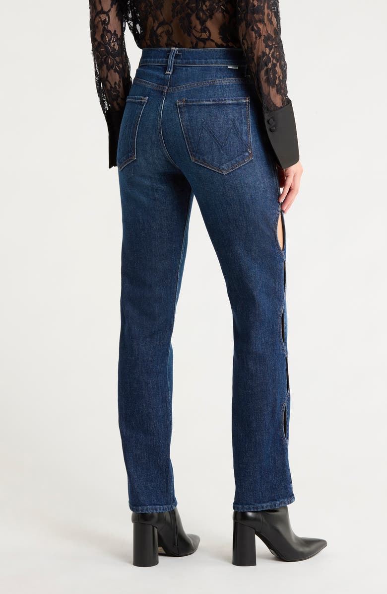 MOTHER The Wiggly Smarty Pants Cutout Skinny Jeans, Alternate, color, Clothing Optional