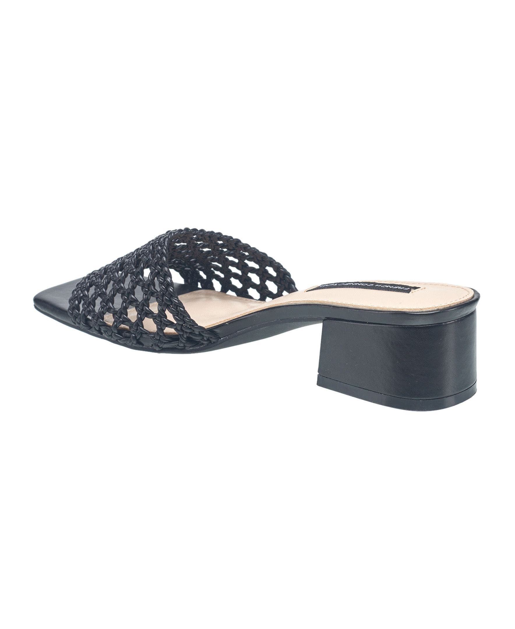Waves Woven Mule, Alternate, color, Black