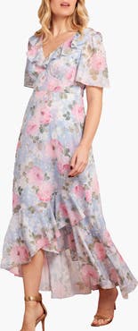Needle & Thread Camille's Garden V-Neck Ankle Gown