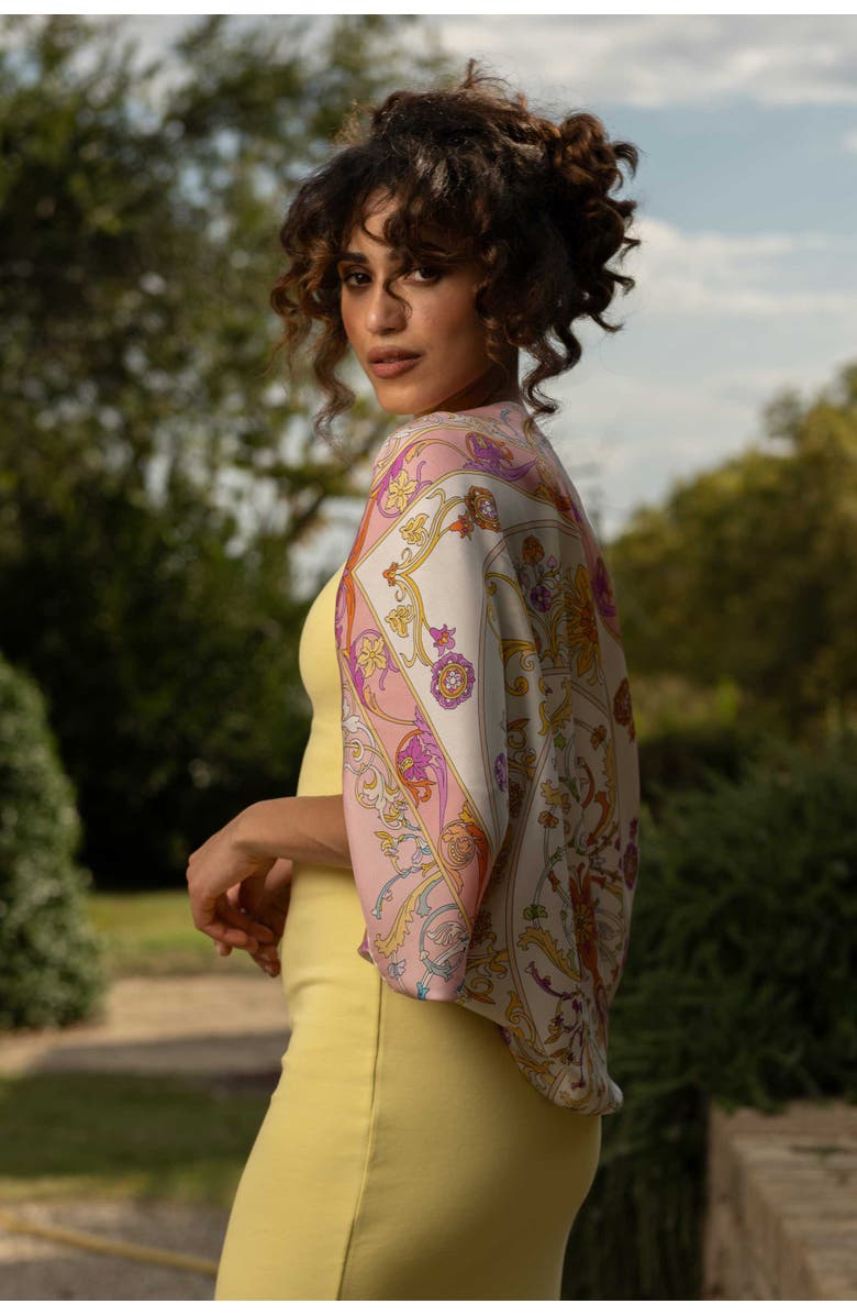 Elizabetta Paulina - Silk Foulard for Women, Alternate, color, Pink