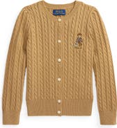 Polo Ralph Lauren Kids' Cable Stitch Cotton Cardigan