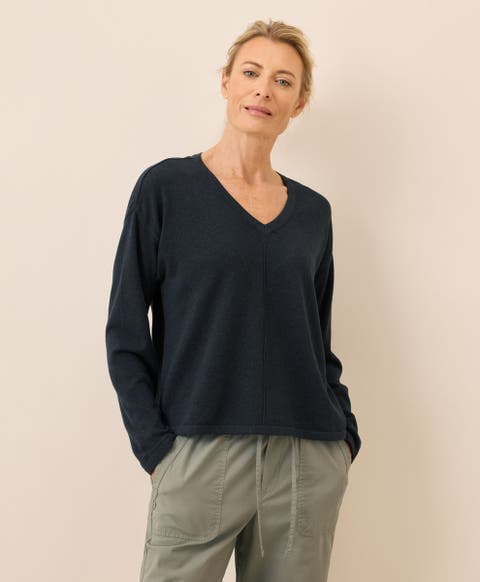 Organic Cotton Classic Fine Knit Relaxed Sweater