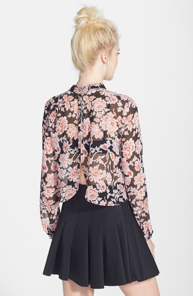 ASTR the Label ASTR Mock Neck Long Sleeve Top, Alternate, color, 