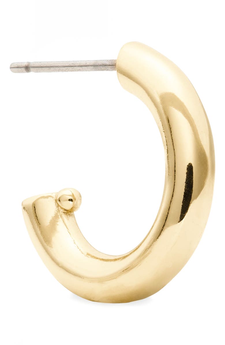 Kate Spade New York pineapple drop hoop earrings, Alternate, color, Light Topaz