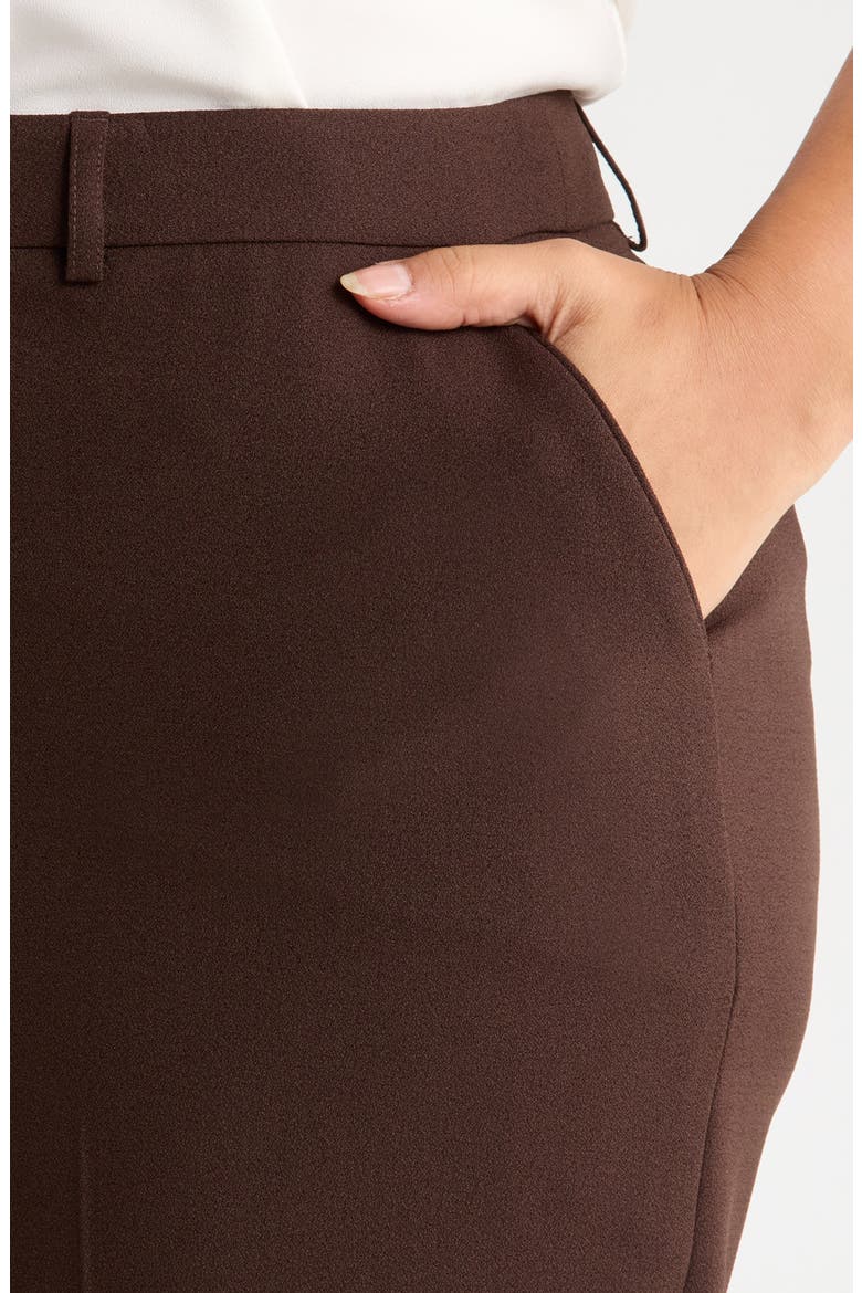 Classic Crepe Pants, Alternate, color, ESPRESSO