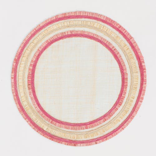 Joanna Buchanan Ruffle Edge Straw Placemat, Set Of Four