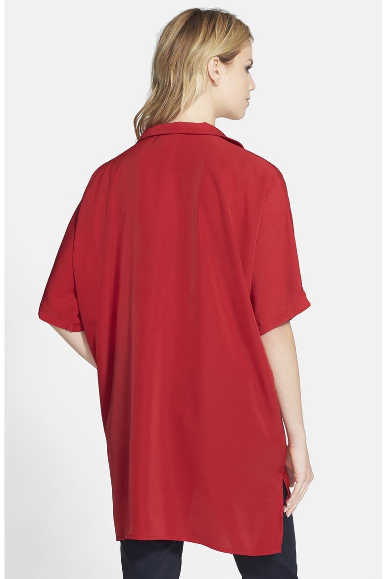 Oversize Tunic, Alternate, color, RED