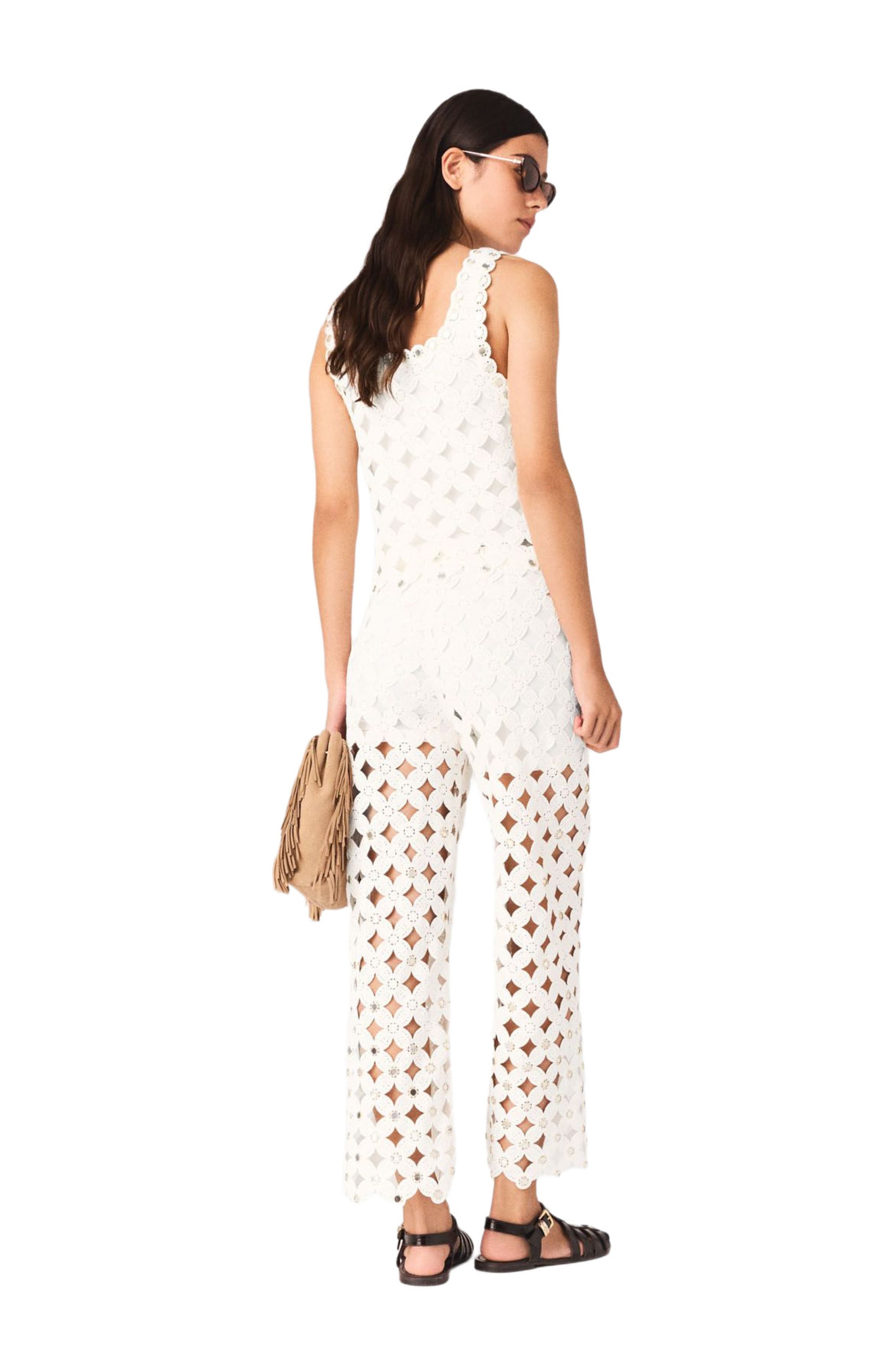 Crochet trousers with mirrors - image 2