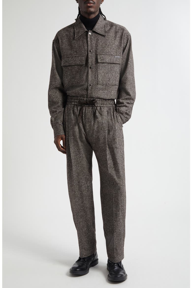 Glen Plaid Wool & Alpaca Blend Pants, Alternate, color, QUADRI-CHECK-TARTAN