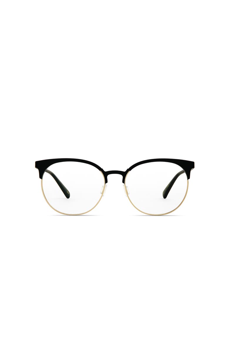 COVRY Hao Blue Light Blocking Glasses, Main, color, Matte Black With Gold Metal