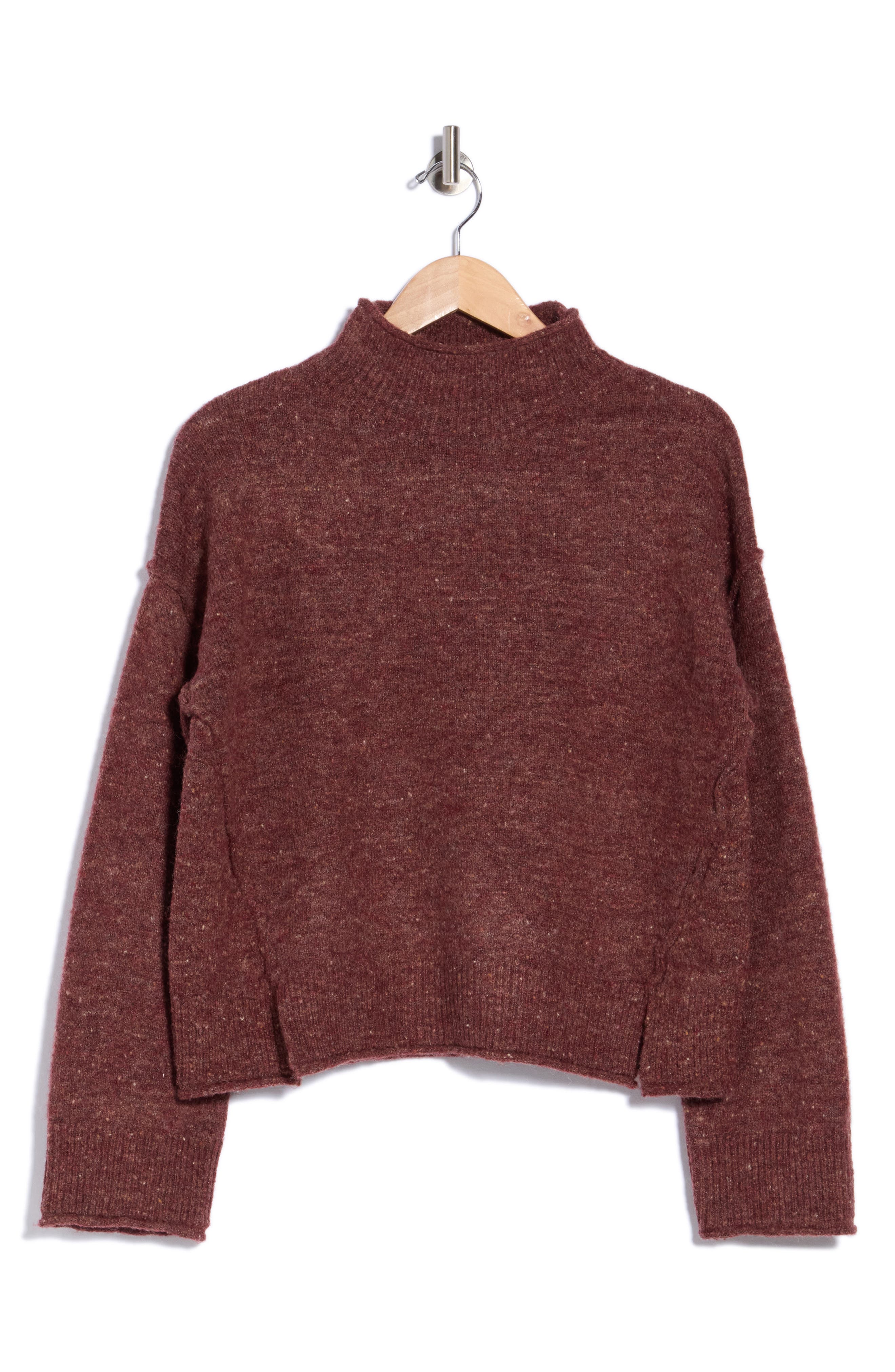 Tweedy Turtleneck Sweater