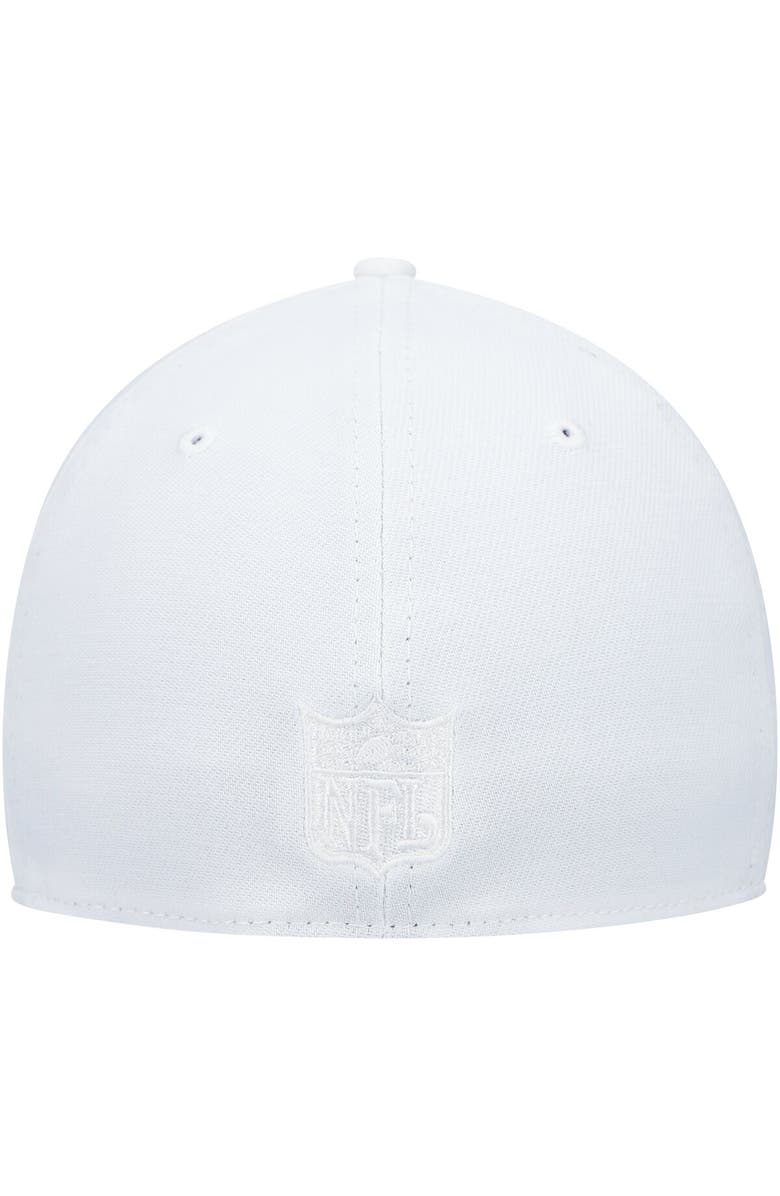 New Era Men's New Era White Buffalo Bills Throwback Logo Iced II 39THIRTY Flex Hat, Alternate, color, 