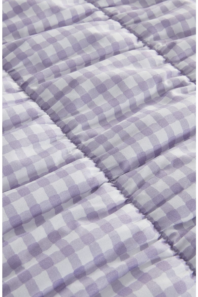 Gingham Quilt Set, Alternate, color, PURPLE