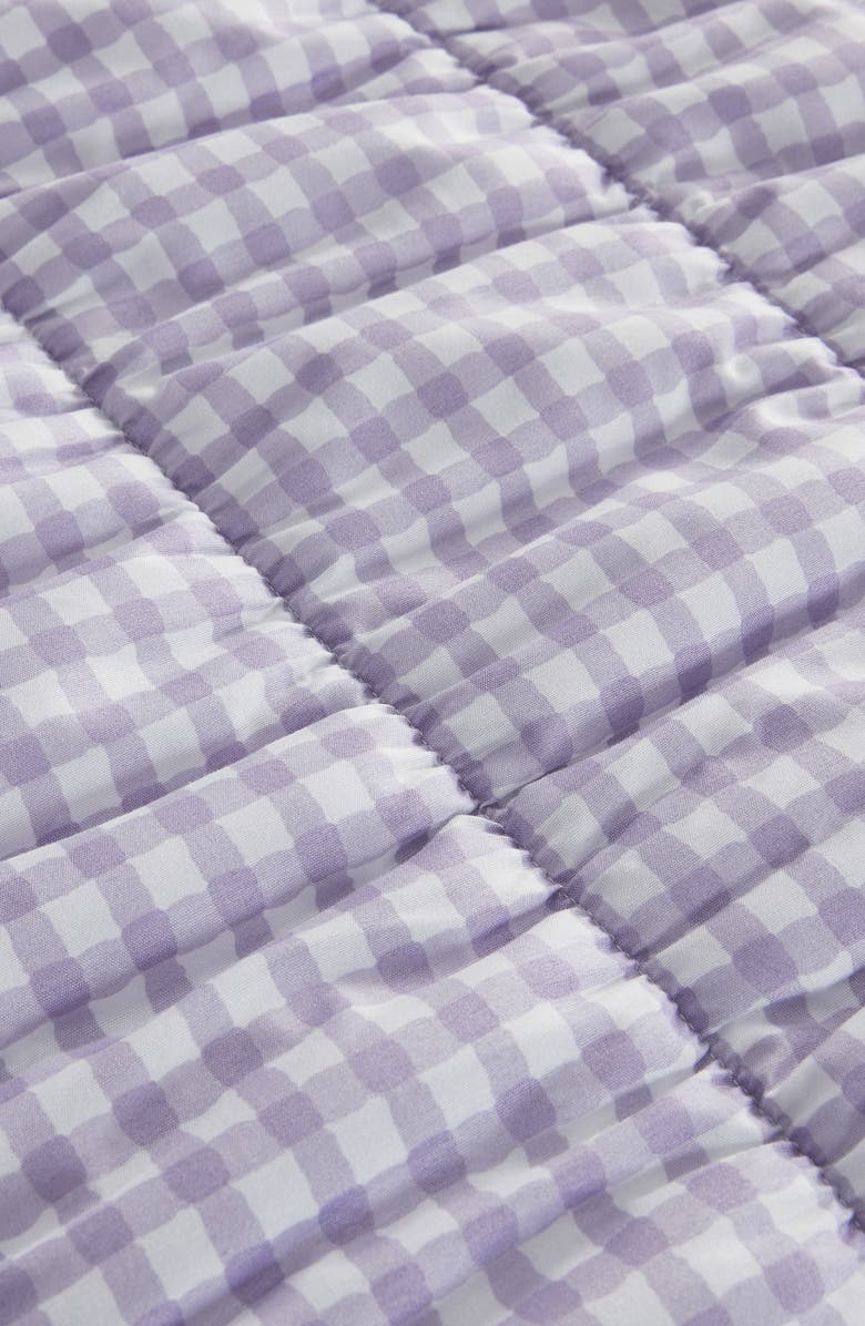 Woven & Weft Gingham Quilt Set, Alternate, color, Purple
