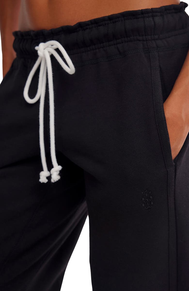 Free People FP Movement Flutter Crop Joggers, Alternate, color, Black