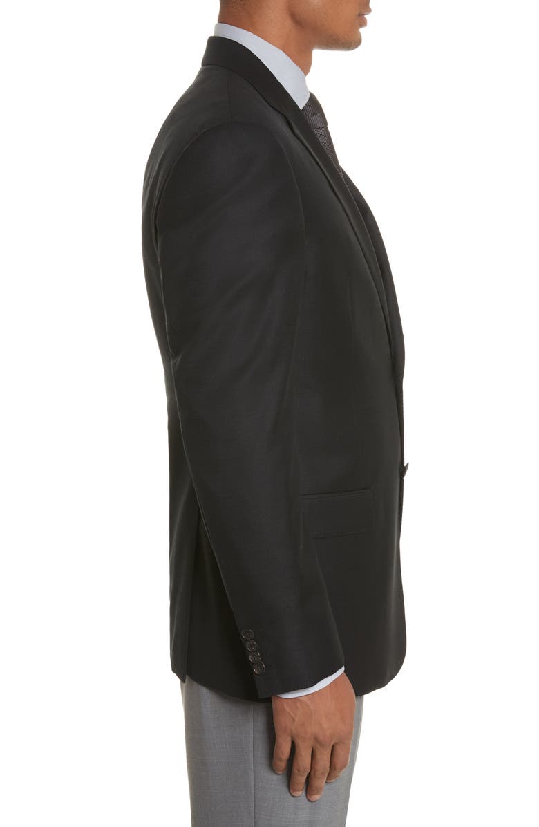 Armani Collezioni G-Line Trim Fit Wool Blazer, Alternate, color, 