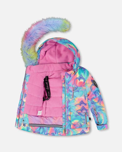 Deux Par Deux Two-piece Play Snowsuit In Pink