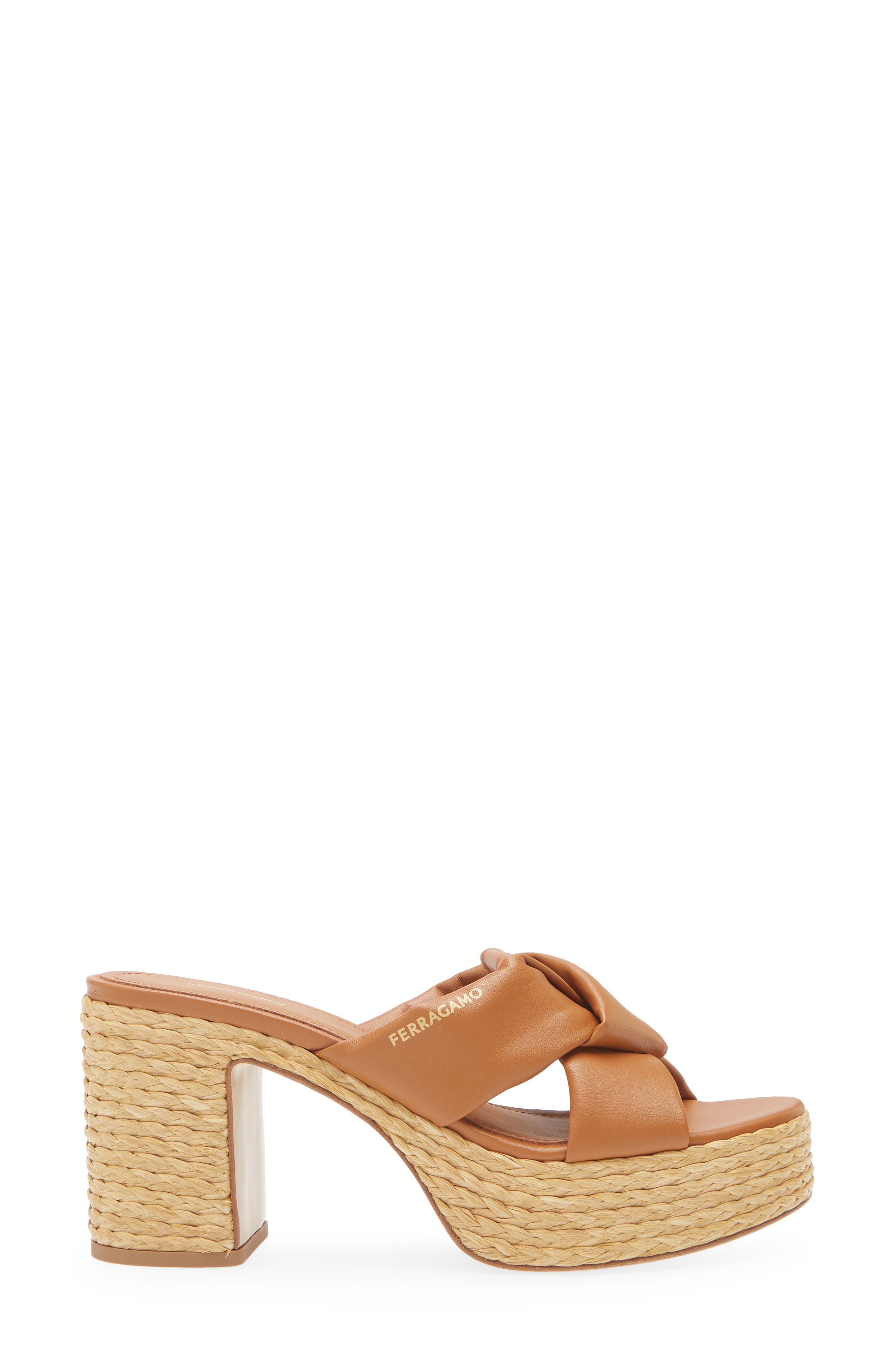 FERRAGAMO Douglas Platform Slide Sandal, Alternate, color, 
