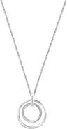 EFFY Sterling Silver Diamond Open Circle Pendant Necklace