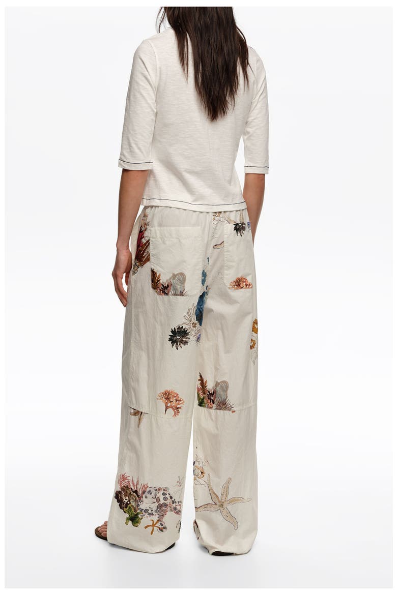 Cotton Jogger Trousers, Alternate, color, SEABED OFF WHITE