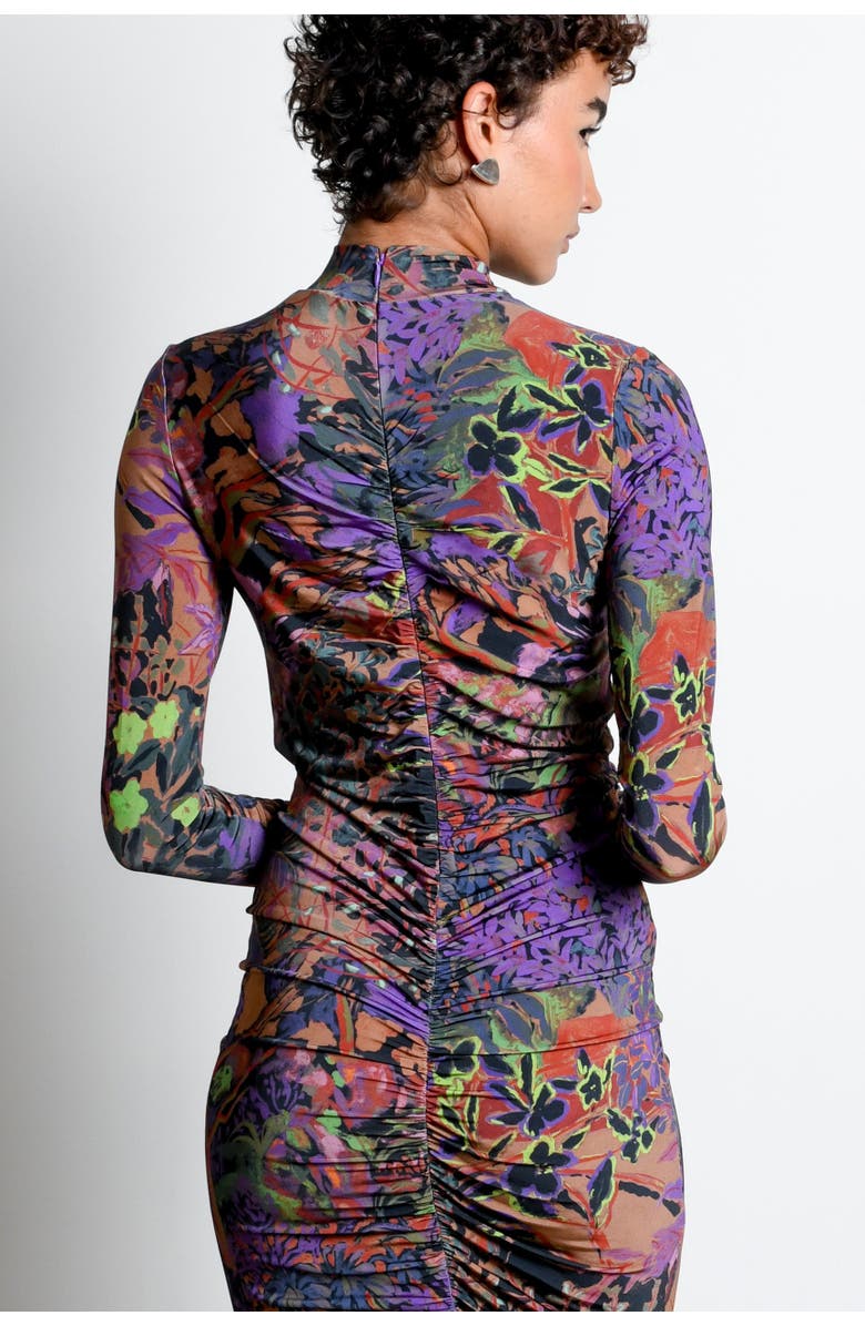 Untitled in Motion Alonia Jersey Ruched Midi Dress, Alternate, color, Horae